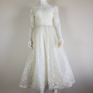 NEW Vintage 60's Bridal Originals Lace Wedding Dress